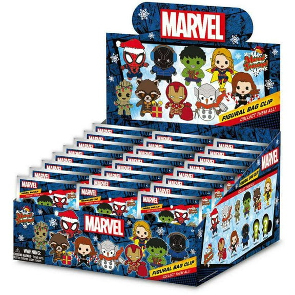 3D Figural Keyring Marvel Seasonal Series 1 Mystery Box (24 Packs)