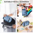 thumbnail image 7 of Fish Mouth Pencil Bag 9.45*3.74*5.9 Inches Pencil Bag Pencil Case Pencil Box Makeup Bag Suitable for Office and Study Cartoon Blue Cartoon House, 7 of 7