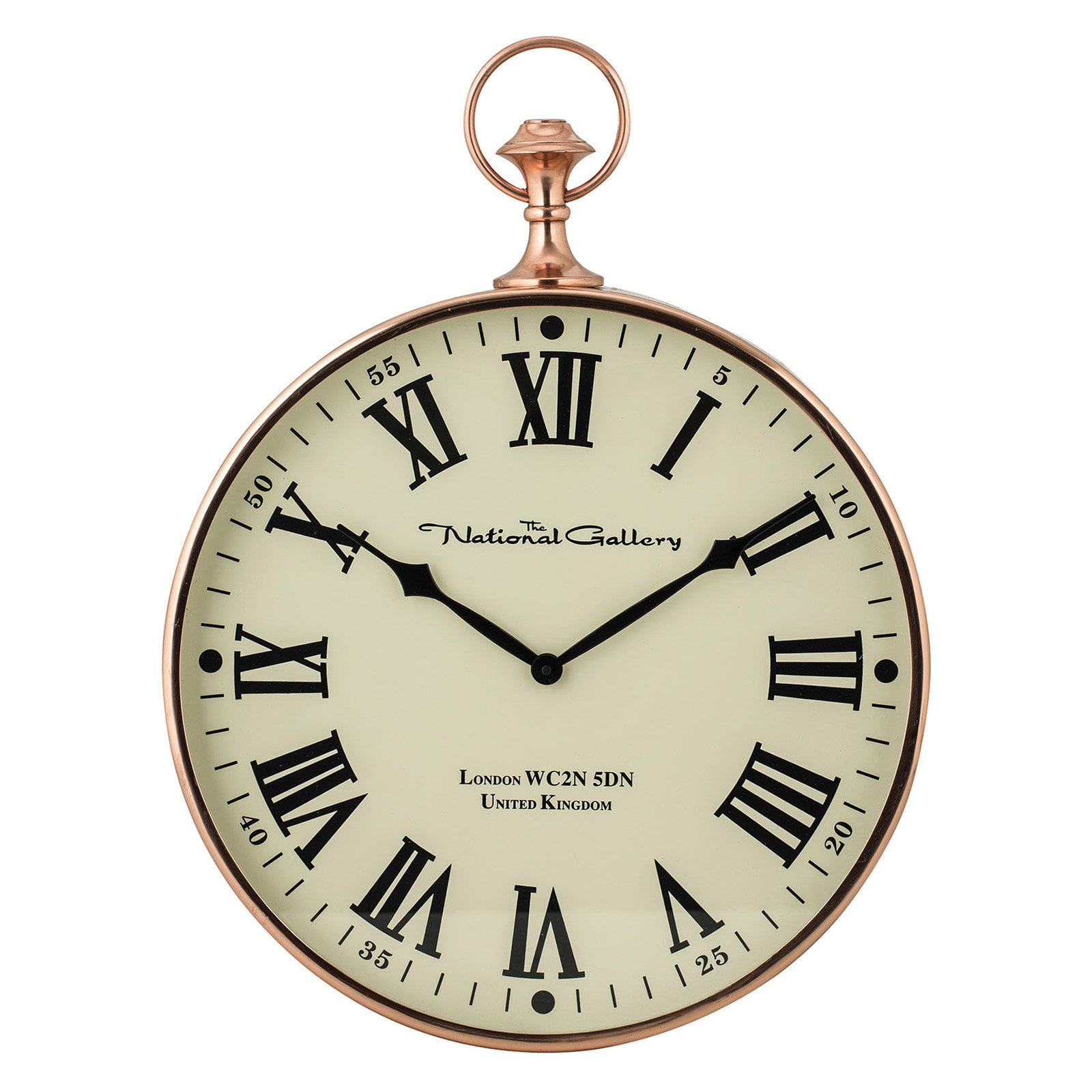 Sterling 16 in. Wall Clock Polished Copper
