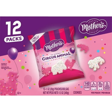Mothers Cookies, Original Circus AIF4 Animal, 12 oz, 12 Count