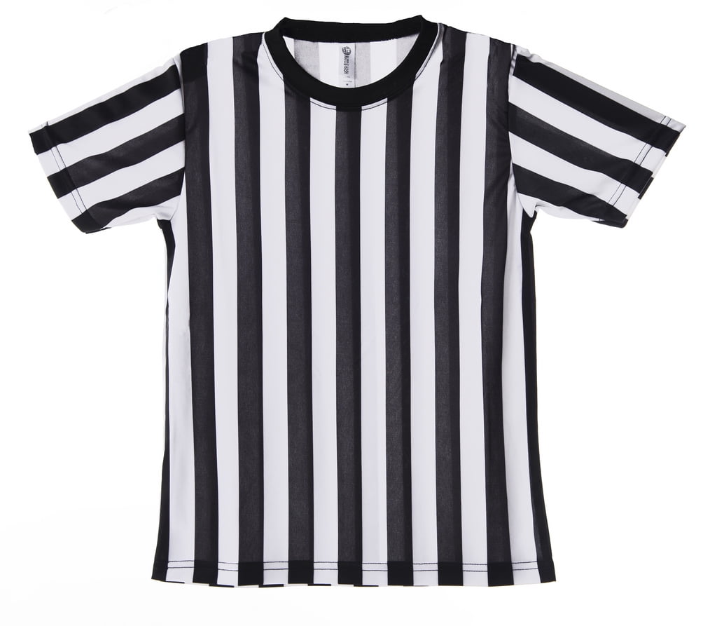 Football ChinFun Children's Referee Shirt Kids Black and White Stripe Ref Costume for Basketball Volleyball 