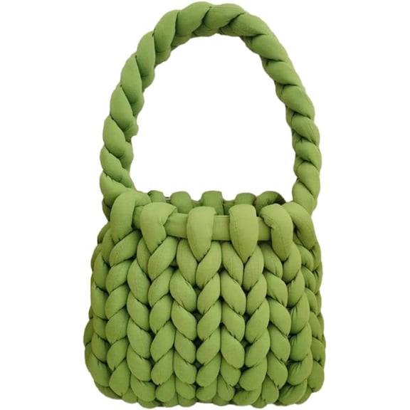 Kukuzhu Women’s Crochet Tote Bag Soft Woven Shoulder Bag Purse Fairy Knitted Hobo Satchel Handbag