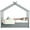 Gray, variant on Bellemave Extendable Montessori House Bed, Wood Twin to King Daybed with Soft Cushion Rails, Double Twin Beds with Roof-Shaped, No Box Spring Needed (Natural Green)