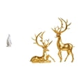 thumbnail image 1 of Figura decorativa de resina de pingüino y ciervo, escultura coleccionable, adorno artesanal, estatua de animal para mesa, bar, dormitorio, oficina o e, 1 of 8