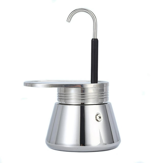 GUOOL Cafetière Espresso de Camping en Acier Inoxydable, Poli Pratique