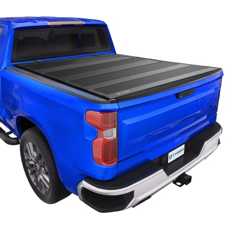 Tyger Auto T4 Flip-Up Low Profile Hard Alloy Truck Bed Tonneau Cover Compatible with 2019-2026 Chevy Silverado GMC Sierra 1500 (Not Fit 19 LD; 19-24 Classic) | 5'10" (70") Bed | TG-BC4C4411