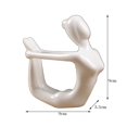 thumbnail image 5 of Estatua de yoga de cerámica, figura decorativa para interiores y exteriores, para el hogar y el jardín. 9x3.5x9cm, 5 of 5