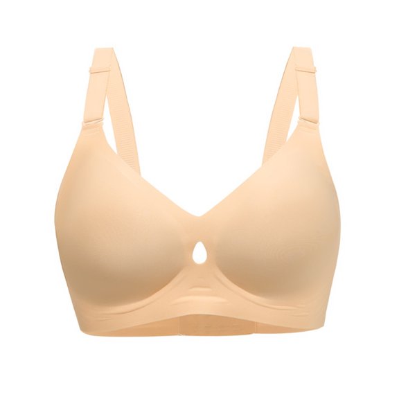 Seductiva Womens Sports Bras Popular Foreign Trade Jelly Liquid Foundation Underwear Women's Back Ring Gathering Thin Large Bra Full Coverage T-Shirt Bra 1PC