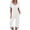 White, variant on Maplenight Women's 2 Piece Pajama Set Color Block Pjs Sets V Neck Tops Capri Pants Two Piece Lounge Set Soft Sleepwear Loungewear
