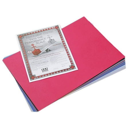 Pacon Riverside Construction Paper, 76 lbs., 12 x 18, Assorted, 50 Sheets/Pack