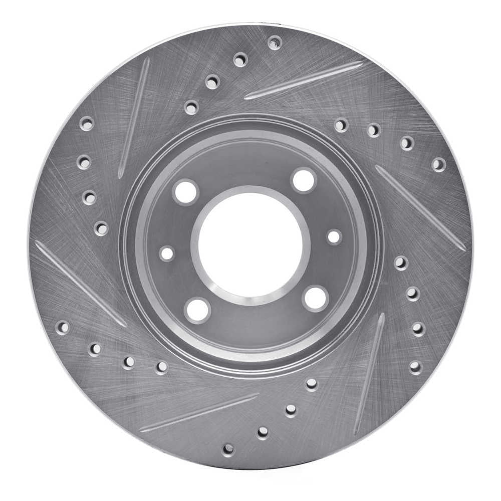 Dynamic Friction Company 631-03042R DFC Brake Rotor - Drilled And Slotted - Silver