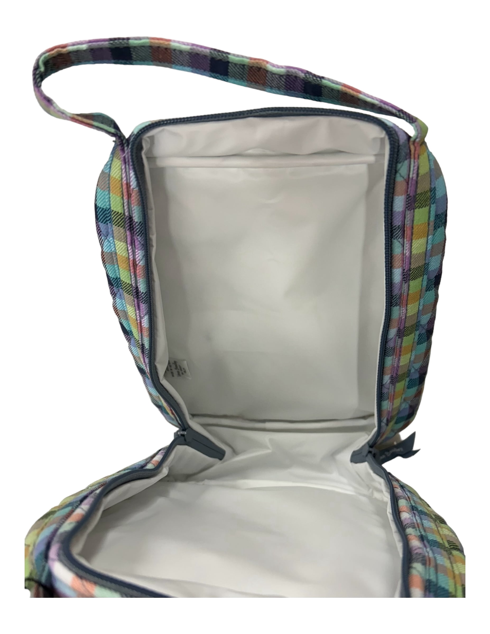 Vera Bradley Lunch Bunch Bag Gingham Plaid Cotton Lightweight