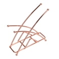 thumbnail image 3 of Porta servilletas de moda elegante y grueso con forma de X para mesa de hotel, porta servilletas de hierro forjado vertical, color oro rosa, 3 of 15