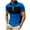 Blue, variant on Fnooota Mens Polo Shirts with Collar, Casual 2025 Summer Pullover Short Sleeve Shirts Green Size 3XL
