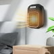 thumbnail image 5 of Mini calefactor para habitaciones pequeñas | Calefactor eléctrico portátil de 600 W con termostato | Calefactor de pared y de escritorio para oficina, dormitorio o residencia de estudiantes, 5 of 6