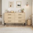 thumbnail image 1 of Yiwa Commode de Rangement à 6 Tiroirs, Armoire Autoportante Spacieuse avec Pattes en Forme de R pour Chambre, Salon, Entrée, 1 of 9