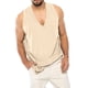 thumbnail image 4 of Hombres Casual Sólido Cuello Redondo Deportes Fitness Sin Mangas Camiseta Sin Mangas Camiseta Pompotops  oipoqjl30430, 4 of 8