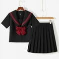 BLACK Orthodox College Style Student School Uniform JK Uniform Girl