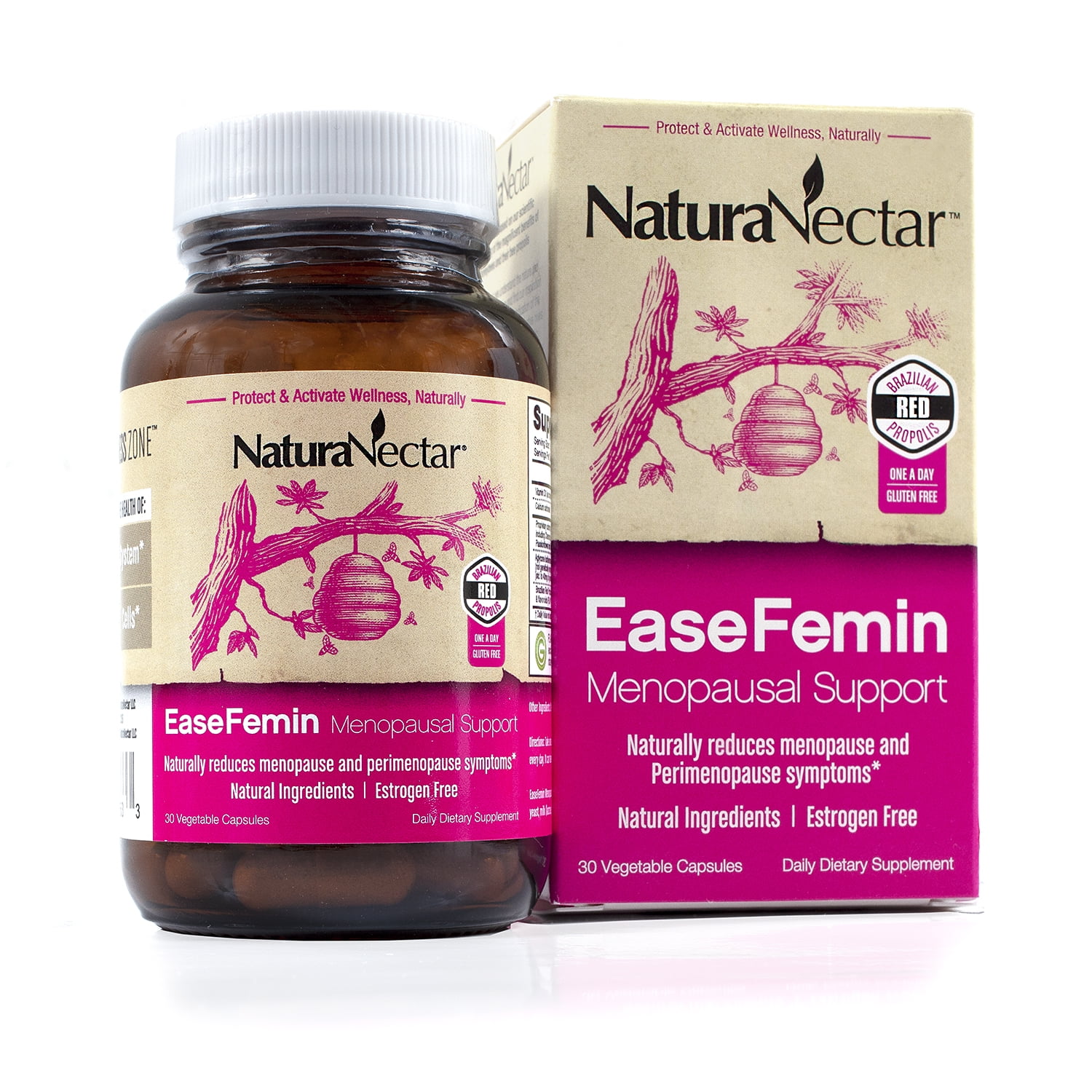 EaseFemin Menopausal Support, Natural Menopause Symptom Relief, Veggi