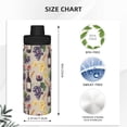 thumbnail image 3 of Pofeuu Watercolor Bottles And Glasses Print 18oz Sports Insulated Kettle Stainless Steel Vacuum Water Bottle Leakproof Sport Flask, 3 of 7