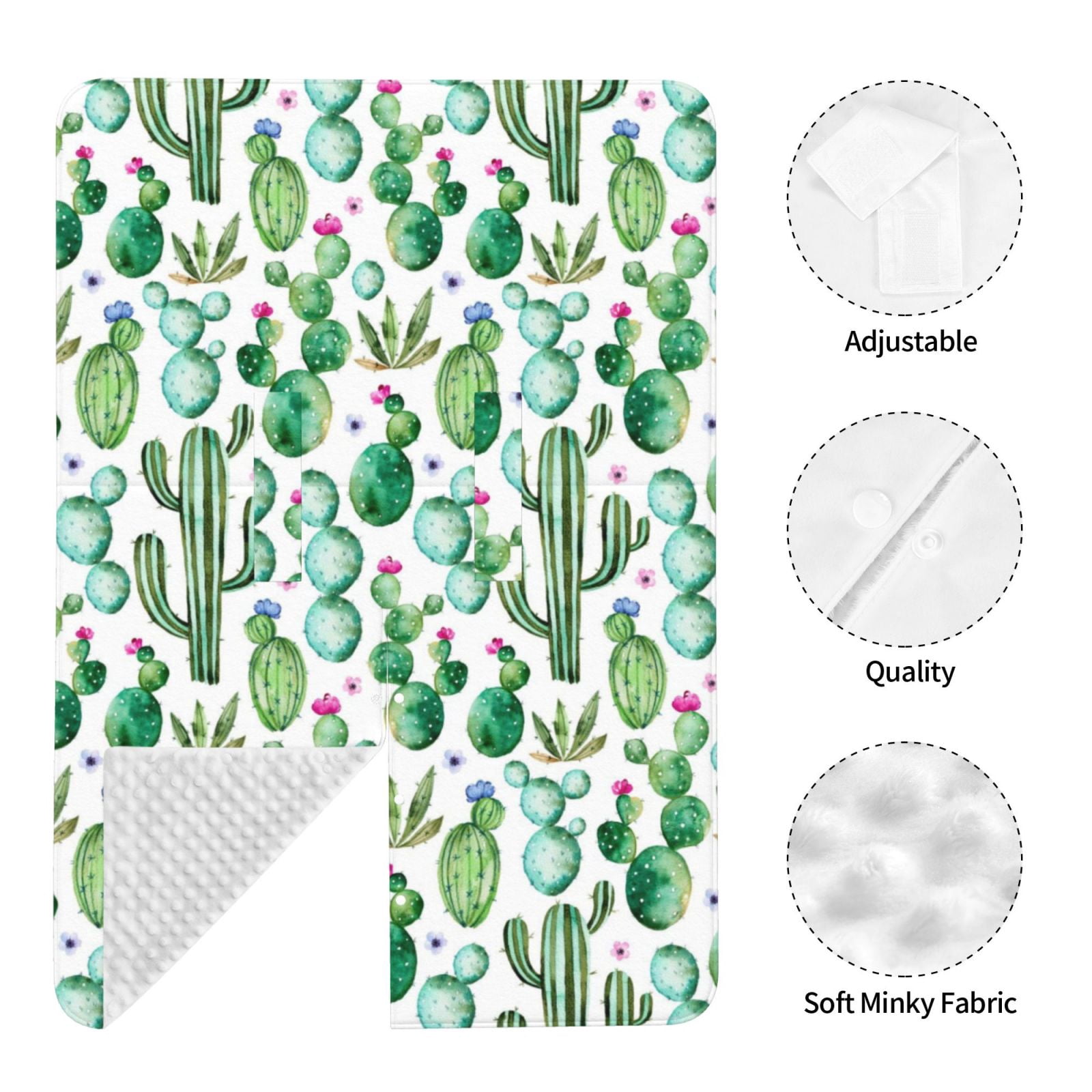 Naloa Cactus Plants1 Baby Car Seat Cover, Breathable Baby Carrier Cover, Multiuse Baby Carrier Cover & Nursing Breastfeeding Cover