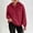 A05-Red, variant on Zysthvn Womens Hoodies Pullover Casual Fleece Fall Drawstring Sweatshirt Womens Long Sleeve Loose Fit Solid Tops