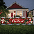 thumbnail image 6 of Decorative Design Christmas Banner Festive Decoration Polyester Material Merry Christmas Event Banner Seasonal Theme for Holiday Party Indoor Decoration Christmas Celebration, 6 of 9