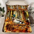 thumbnail image 2 of Castle Fairy Mallard Duck 4-Piece Full Size Sheets,Botanical Plants Bed Sheets,Abstract Vintage Lightweight Sheet Sets,Breathable Animal Home Decor, 2 of 7