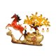 thumbnail image 5 of Figura de caballo de resina, estatua Feng Shui, centro de mesa, escultura animal de escritorio Naranja, 5 of 9