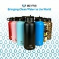 thumbnail image 5 of Uzima Z-Source Water Bottle With Filter. 0.1 Micron Hollow Fiber Filter For Hiking, Camping, and Emergency Preparedness. 32oz Stainless Steel. (Light Pink), 5 of 6