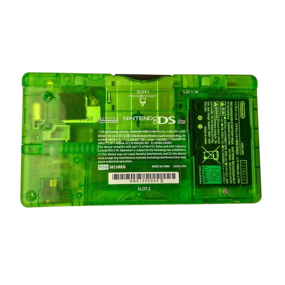 Smart Acc Housing Case For Nintendo Ds Lite Clear Green Full Replacement Housing Shell Screen Lens For Nintendo Ds Lite Walmart Com Walmart Com