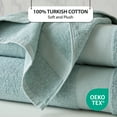 thumbnail image 3 of Regency Heights 2-Piece Oversized Bath Towel, 100% Turkish Cotton Bathroom Towels, Quick Dry, Super Absorbent Bath Towels for Bathroom, Seafoam, 35x70", 3 of 8