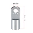 thumbnail image 2 of Unique Bargains Alloy M6x1 Female Thread 30mm Length Cylinder Clevis I Type Connector, 2 of 5