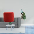thumbnail image 2 of Escabel,Reposapiés pequeño,taburete otomano,sofá,taburete de té,Reposapiés Cubo Taburete Taburete para Dormitorio Baño,Figura de escritorio,Estante de estatua de pavo real para, 2 of 8