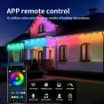 thumbnail image 5 of Prociv Permanent Outdoor Lights 100ft, Outdoor Christmas Lights, Smart RGB App Control with 60 LEDs, LED Eaves Lights IP67 Waterproof, House Roof Outdoor Lighting for Party, Daily, Halloween, Garden, 5 of 11