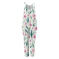 thumbnail image 1 of Vedolay Jumpsuit Harem Jumpsuits for Women & Cotton Harem Pants - Maxi Womens Romper - Strapless Jumpsuit,Pink XL, 1 of 4