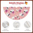 thumbnail image 4 of Daiia Bulldog Drawing Merry Christmas Tree Skirt , Xmas Large Lace-up Tree Skirt, Santa Snowflakes Rustic Home Decorations New Year Party Farmhouse Decor-48", 4 of 7
