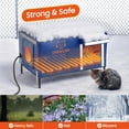 thumbnail image 3 of Casa para gatos exterior con calefacción Chewlish de 63 cm, refugio térmico, 3 of 7