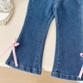 thumbnail image 5 of FDDMis Kids Jeans Girls Wide Legged Jeans Flare Pants for Girls 10-12 Baby Girl Gifts 0-3 Months Fun Gifts for Adults Christmas Party Clothing, Blue 12-18 Months, 5 of 9