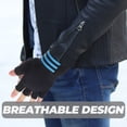 thumbnail image 4 of par de guantes de ciclismo antideslizantes de medio dedo para deportes al aire libre., 4 of 7