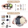 thumbnail image 4 of Bolsa de gimnasio para mujer Bolsa de entrenamiento de fitness multifuncional Bolsa de fin de semana de carga USB 3pcs, 4 of 9