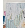 thumbnail image 6 of Unique Loom Blossom Collection Area Rug - Laura (2' 7" x 12' Runner Ivory/Black), 6 of 7