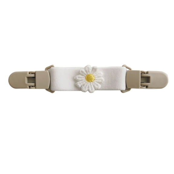 Baby SlingDress Shoulder Strap Nondrop Clip Suspenders Pants Strap Clip Kids Overall Pants Cute Flower Elastic Clip