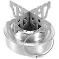 thumbnail image 4 of Soporte cruzado para estufa, soporte cruzado para estufa de Alcohol, Mini estante portátil de acero inoxidable para senderismo, Camping y exteriores, 4 of 5