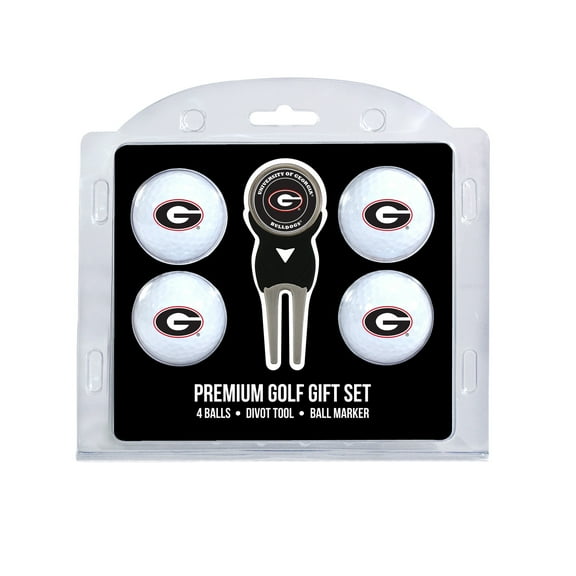 Team Golf - 4 Golf Ball And Divot Tool Set, Georgia Bulldogs