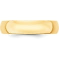thumbnail image 2 of Avariah Diamonds Solid 14k Yellow Gold 5.2mm Lightweight Half Round Wedding Band Size 10.5 - Ring Size 10.5, 2 of 6