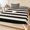 Charcoal, Cream, variant on Twin Sze Fitted Sheet Set - Oatmeal Tan Striped 2 Piece Bedding Sets 16" Deep Pocket Fitted Sheet with 1 Pillowcase, Farmhouse Country Minimalist Stripes Brushed Microfiber Hotel Luxury Bed Sheets