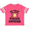 thumbnail image 3 of Inktastic My Heart Belongs to a Police Officer Boys or Girls Toddler T-Shirt, 3 of 5