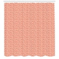 thumbnail image 3 of Ambesonne Retro Shower Curtain, Pastel Deformed Circles, 69"Wx84"L, Burnt Sienna Dark Peach, 3 of 3