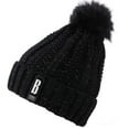 thumbnail image 2 of Spencer Women's Soft Warm Knit Hat, Scarf & Glove Set, Black, 2-Piece, 2 of 6